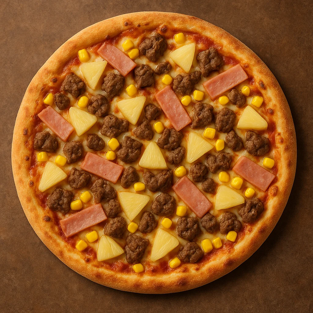 07 Hawaiian with Beef - Pizza
