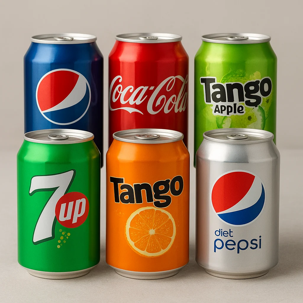Cans (330ml) 7Up, Tango Orange, Diet Pepsi, Pepsi, Coke, Tango Apple - Drink ChatGPT Image Oct 10, 2025, 06_25_08 PM