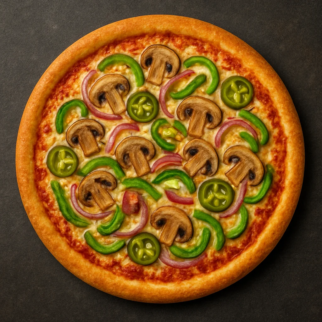 Vegetarian Hot Pizza